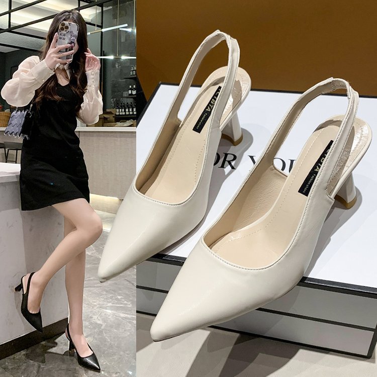 Dame Slingback-pumper med spidse design og luksuriøs blokhæl Stilla