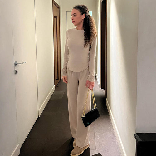 Dame Loose-Fit Loungebukser med elastisk talje og blødt materiale Skovae