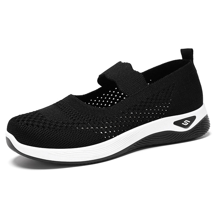 Dame Åndbare Slip-On Fritidssko med justerbar rem og skridsikker sål Stilla
