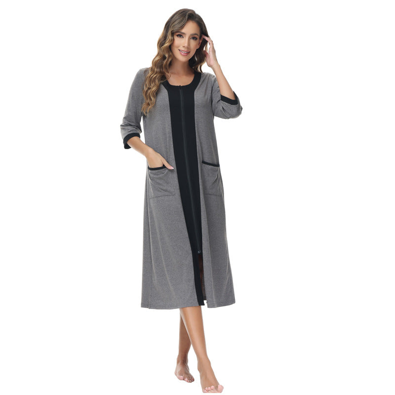 Dame bathrobe med praktiske lommer Stilla