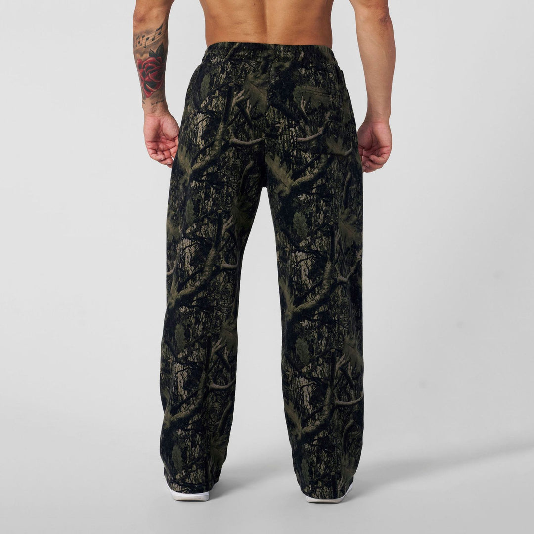 Herre fritidsbukser i moderne camouflage-design med elastisk talje Stilla