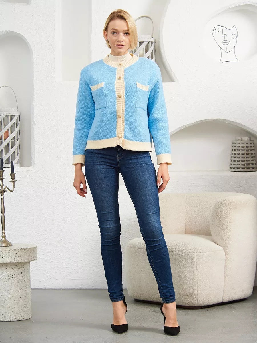 Femme Cozy Tekstureret Strik Knap-Cardigan Stilla