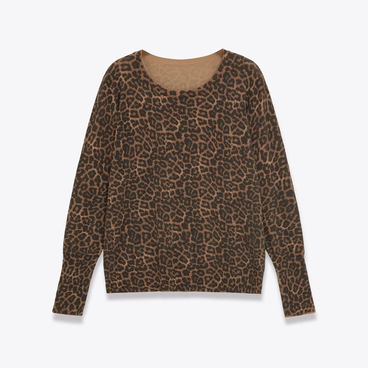 Dame Stilfuld Leoprint Top Stilla