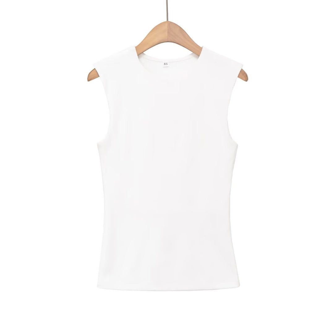 Dame ærmeløs overdel med moderne snit og tætsiddende design Skovae