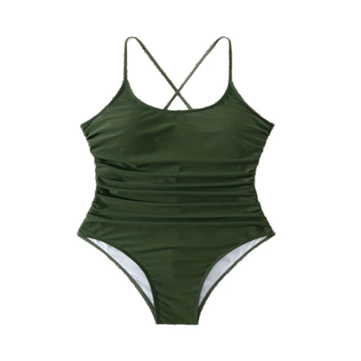 Dame One-piece Badedragt med raffineret flæsedesign Skovae