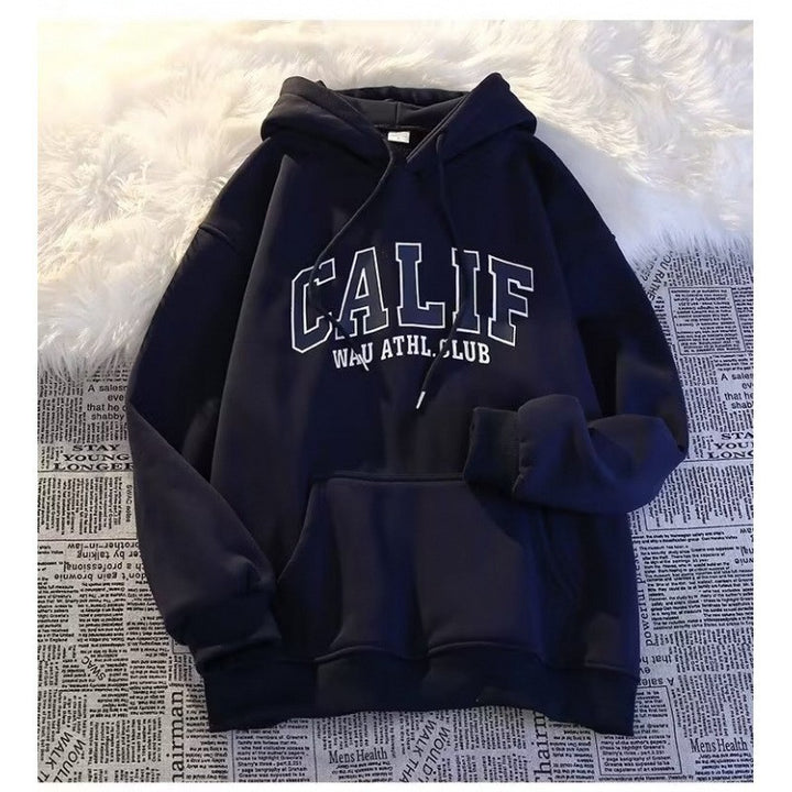 Dame hoodie med iøjnefaldende Uni logo og blød inderside Skovae