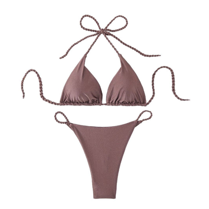 Dame Triangel-Bikini-Sæt med flettede stropper Stilla
