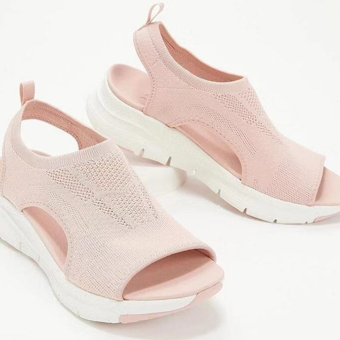 Dame Komfortable Slip-On Sandaler med åndbart mesh-overflade og ergonomisk fodbede Stilla