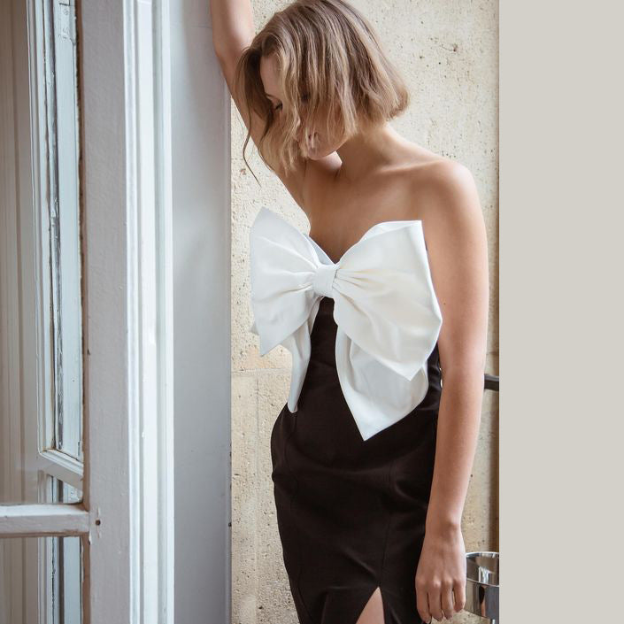 Damer Elegant Strandkjole med Removable-detail og smal slids Stilla