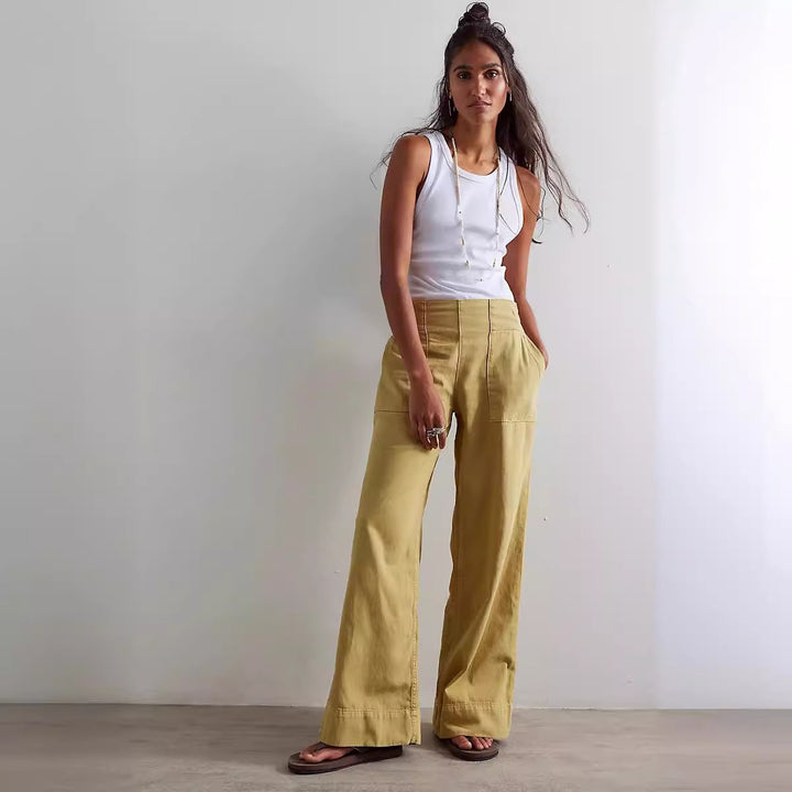 Dame afslappede brede jeans Stilla