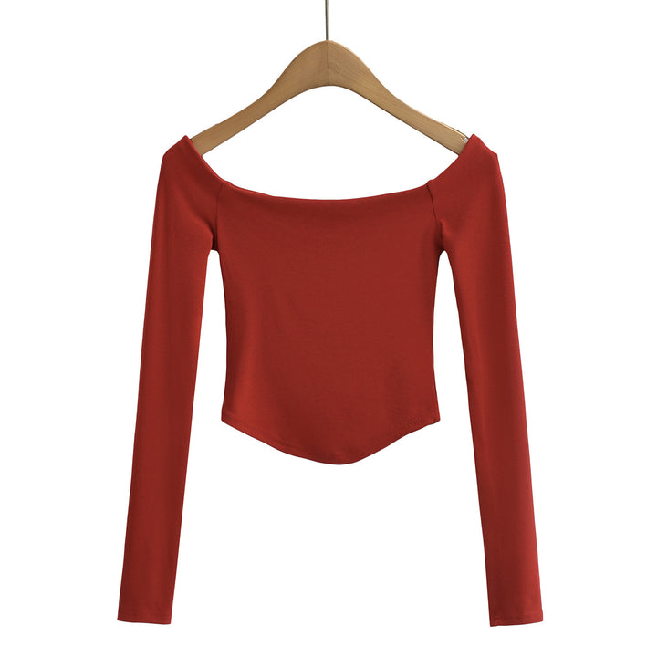 Dame Off-Shoulder Langærmet Top med figursyet snit og elegant design Stilla
