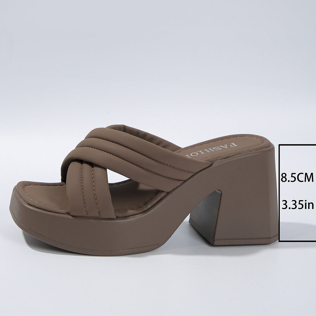 Dame Plateau-Sandaler i moderne design Stilla