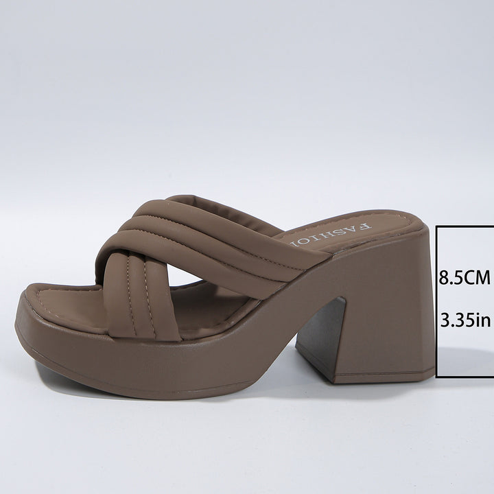 Dame Plateau-Sandaler i moderne design Stilla