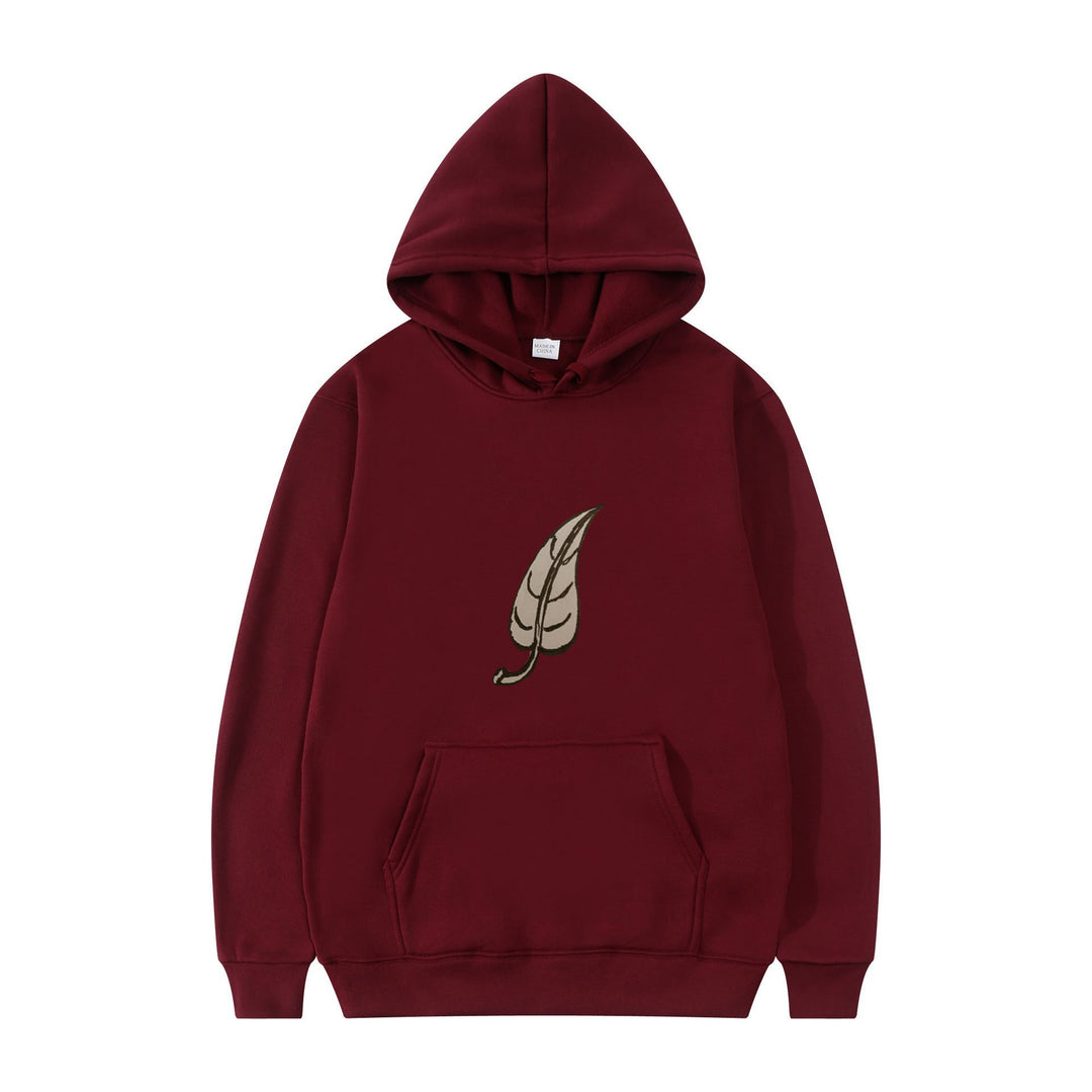 Dame hoodie med original bladmønster Skovae
