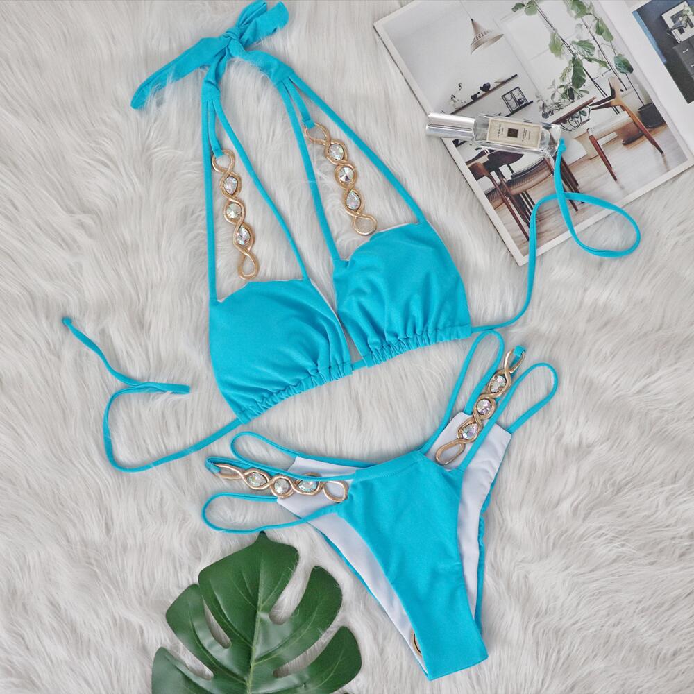 Kvinder elegant Cut-Out Bikini-sæt Stilla