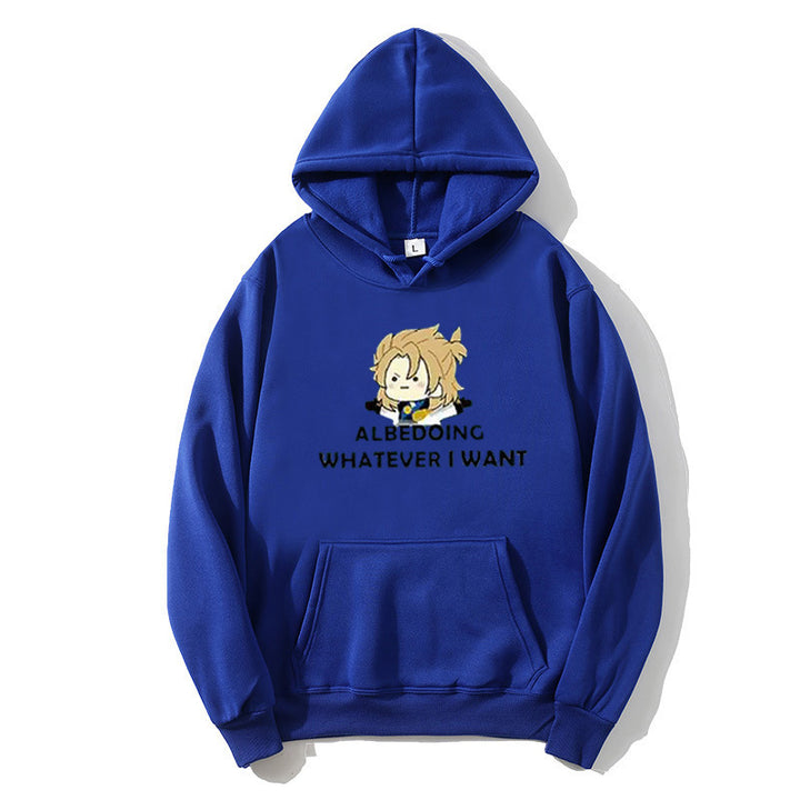 Kvinders hoodie med kunstnerisk grafisk design og motiverende tekst Skovae