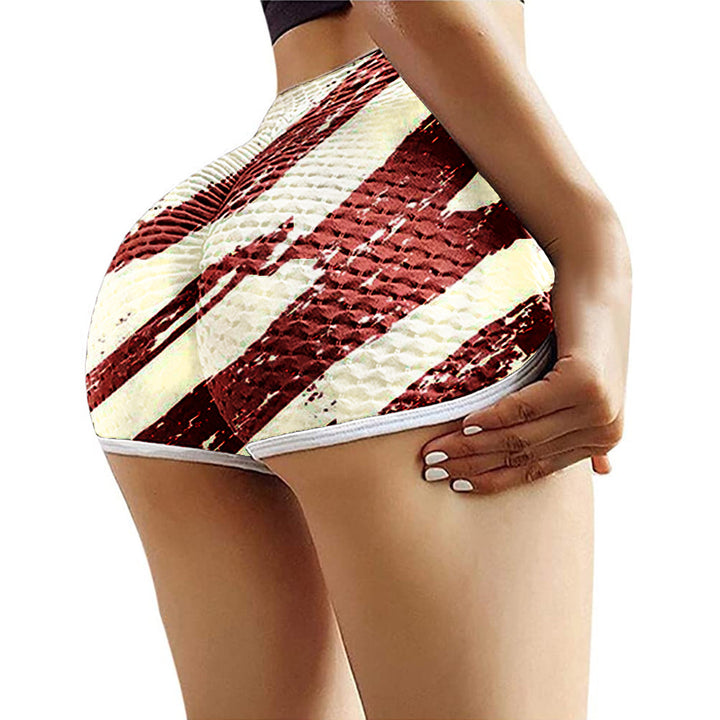 Dame Patriotiske Højtaljede Shorts Stilla