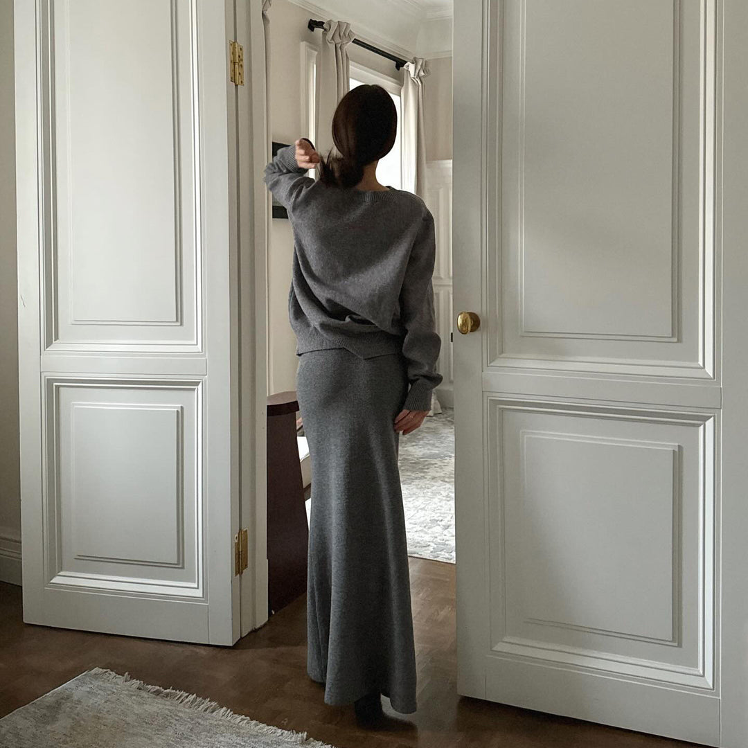 Damer Elegant og Komfortabel Strik Ensemble Stilla