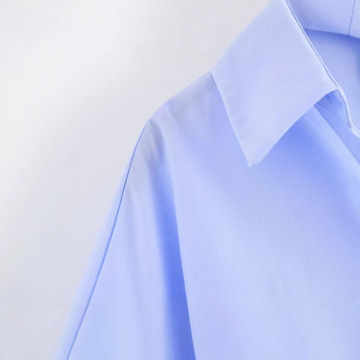 Damer elegant oversized bluse med brede ærmer Stilla