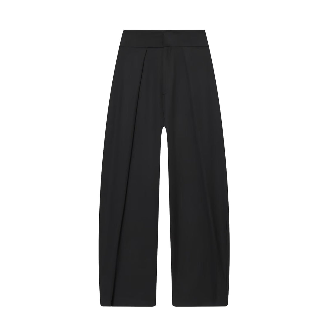 Dame elegant bred bukser med fine folder Skovae
