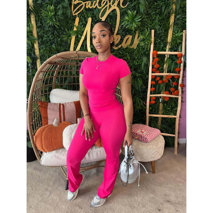 Damen Sportlicher Jumpsuit mit figurbetontem Schnitt und ästhetischem Design Skovae