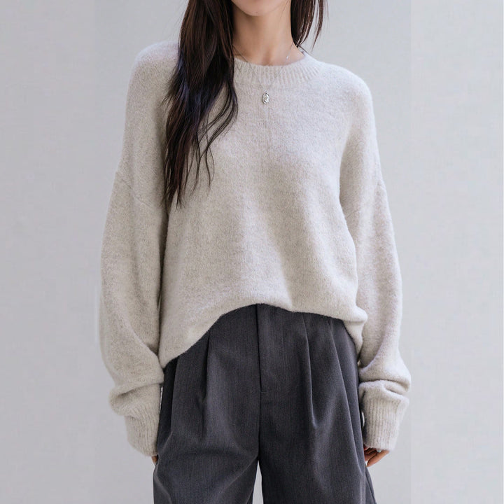 Kvinder Casual Sweater med blødt tekstureret materiale og elegant snit Stilla
