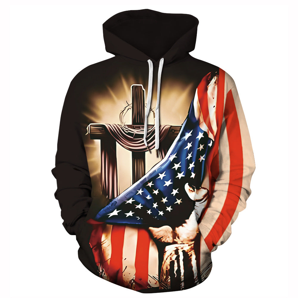 Dame Hoodie med detaljeret løveillustration Stilla