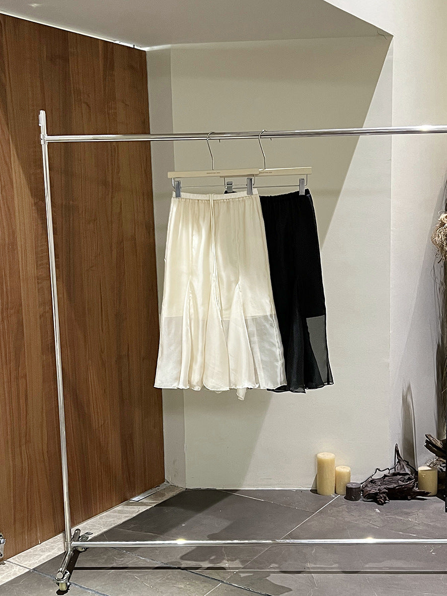 Dame elegant, luftig chiffon nederdel Stilla