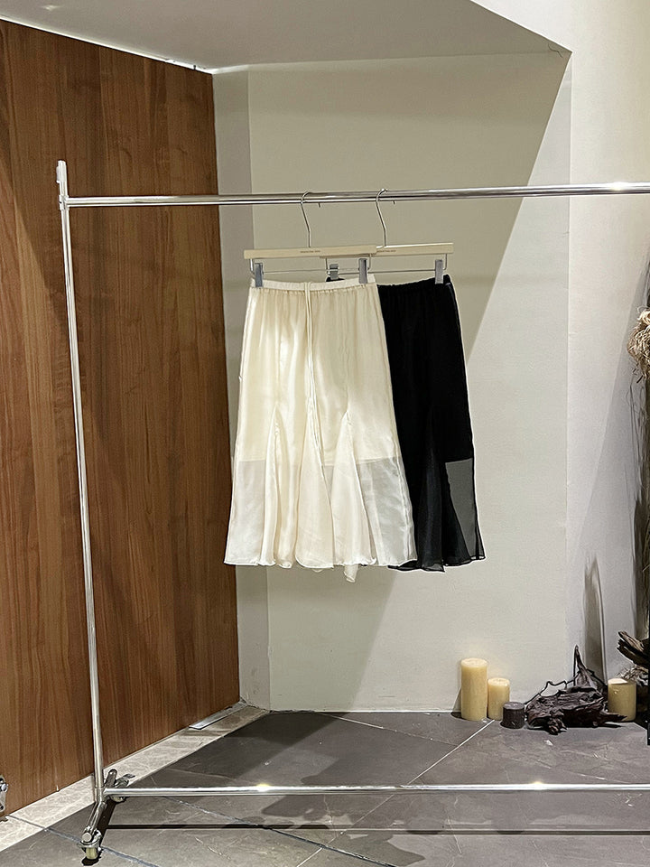 Dame elegant, luftig chiffon nederdel Stilla