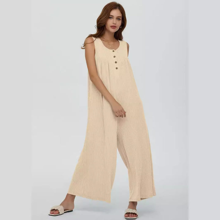 Dame Let Stribet Overall Stilla