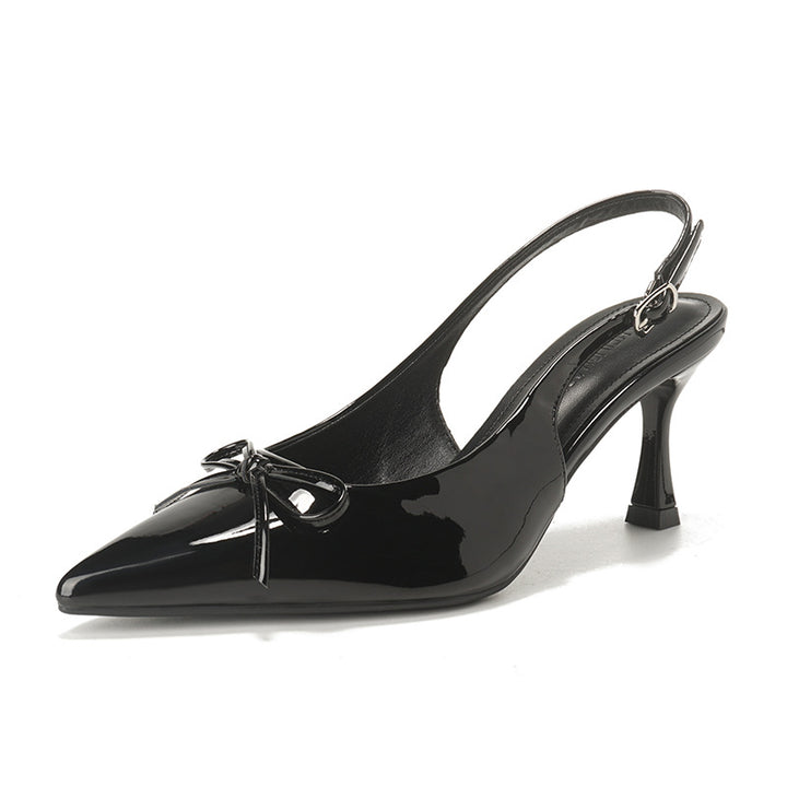 Dame Sling-Pumps med klassisk design og moderigtigt sløjfedetalje Stilla