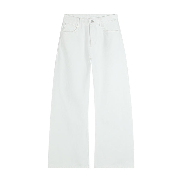 Dame bred jeans med høj talje og elegant silhuet Stilla
