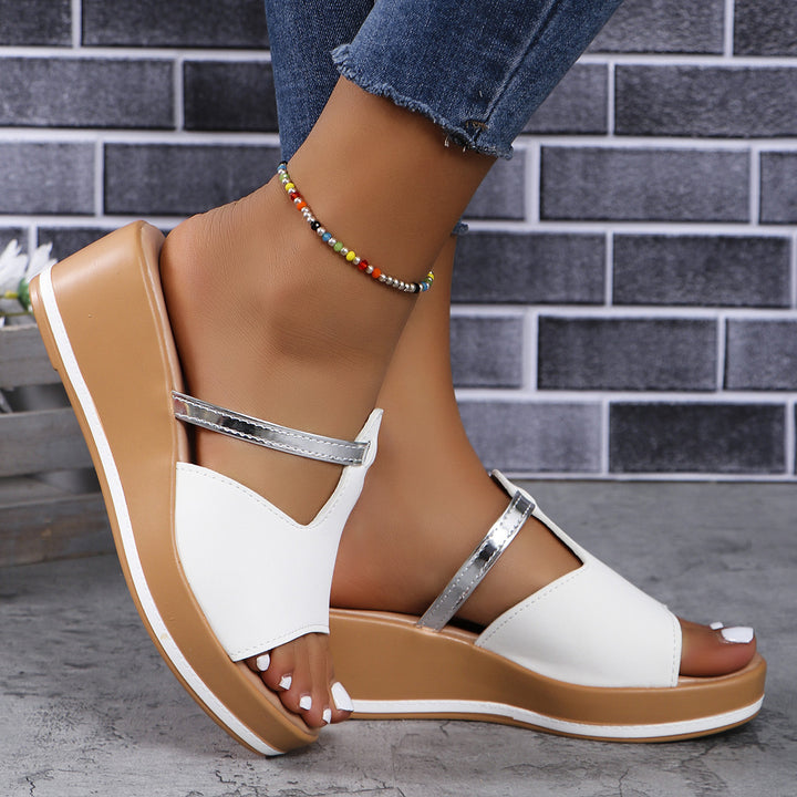 Dame Wedge-sandaler med justerbar rem og ergonomisk fodseng Stilla