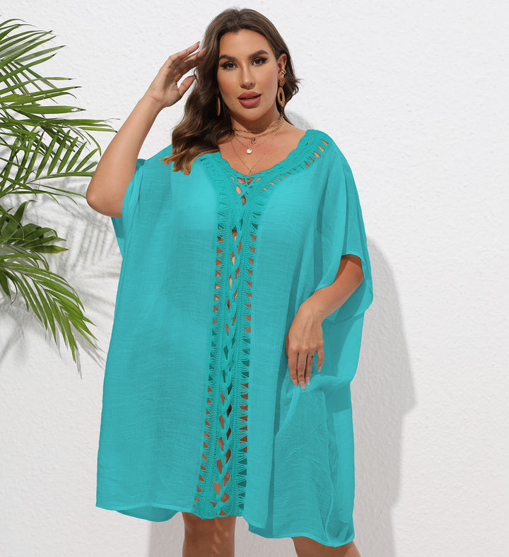 Dame Let Strand Kaftan Overgang Stilla