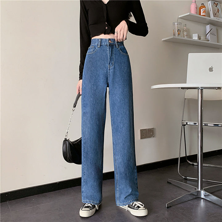 Kvindernes Bred Skåret Jeans med Høj Talje Stilla