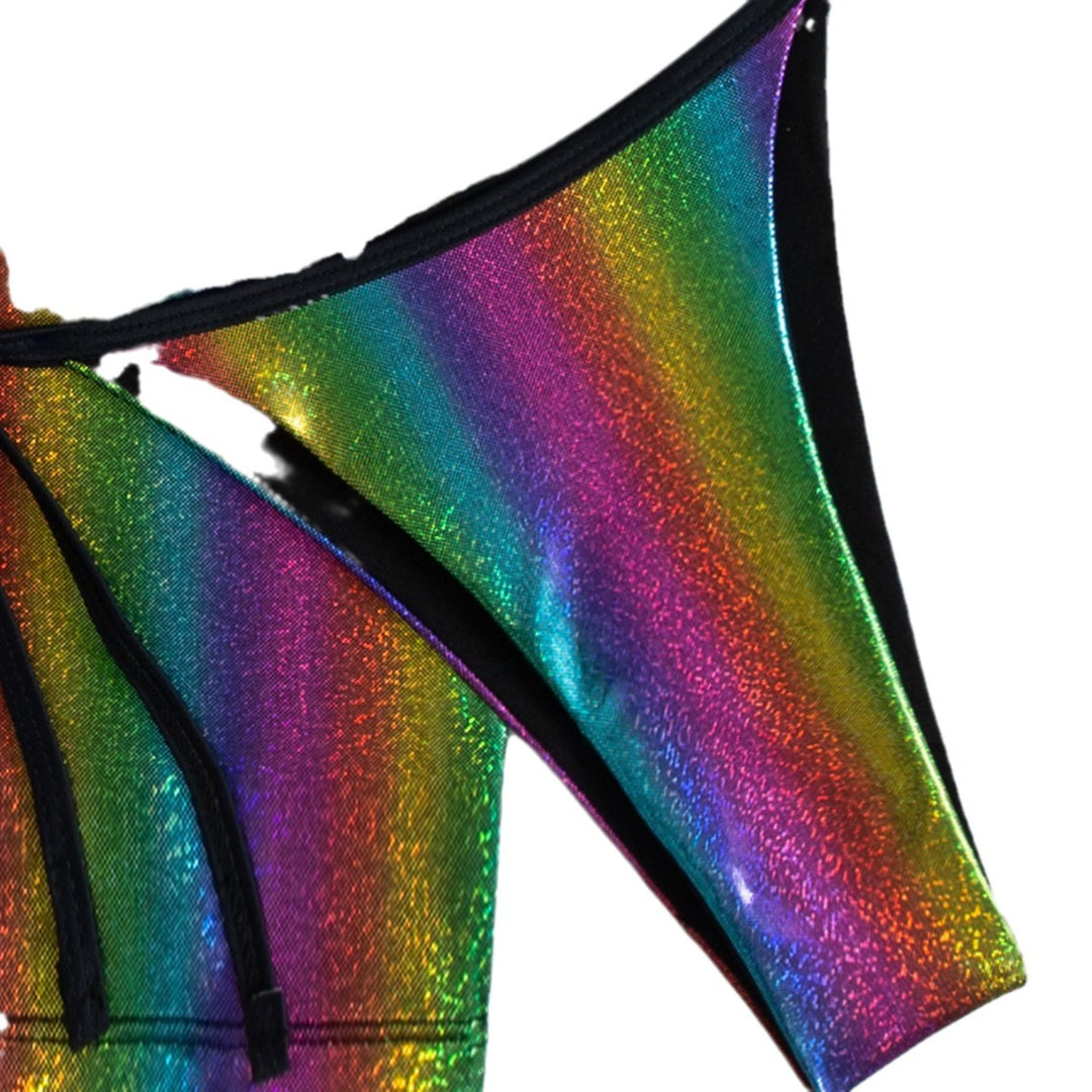 Dame triangel-bikini med trendy indpakningsskørt Skovae