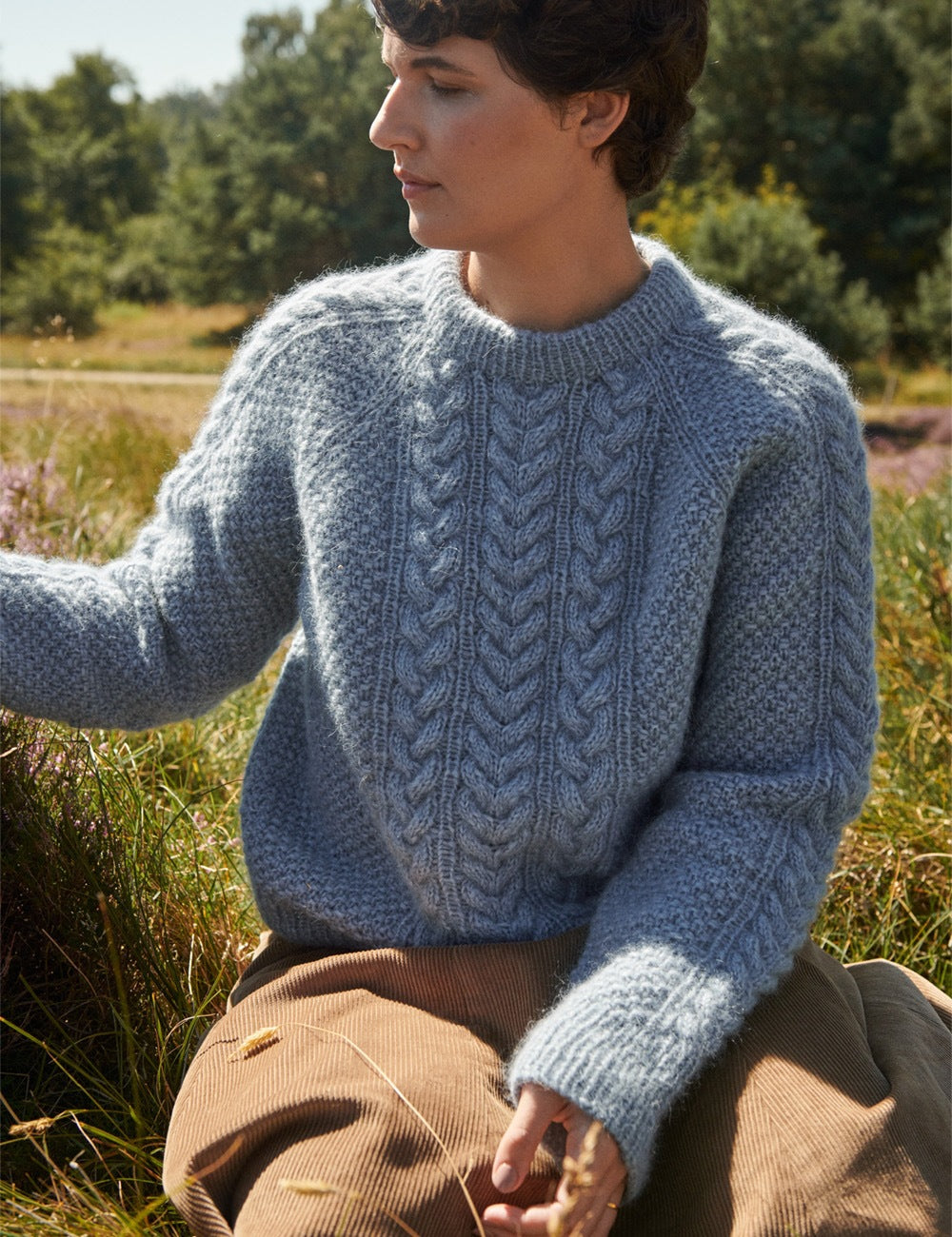 Damer Elegant strikpullover med dekorativt fletmønster og afslappet pasform Stilla
