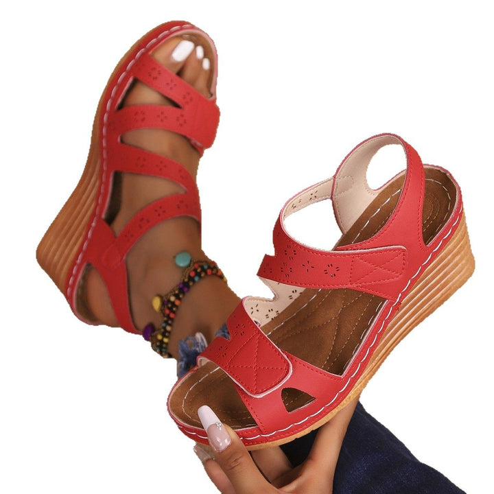 Dame Wedge-sandaler med anatomisk formet sål og justerbare remme Stilla