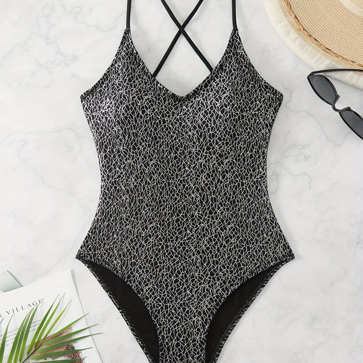Dame One-Piece Badedragt med raffineret krydsbærer-design Skovae