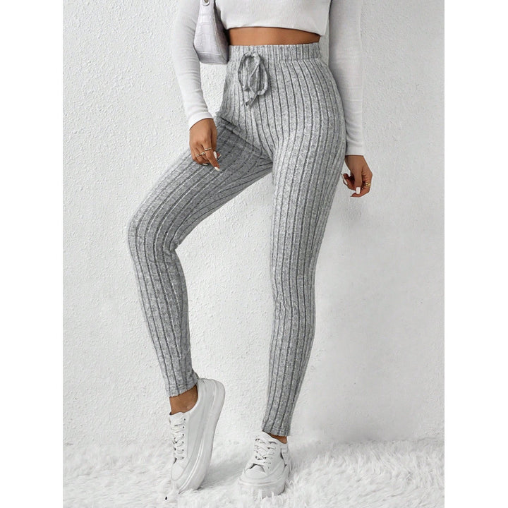 Femme Ribstrik Høj Talje Leggings Stilla
