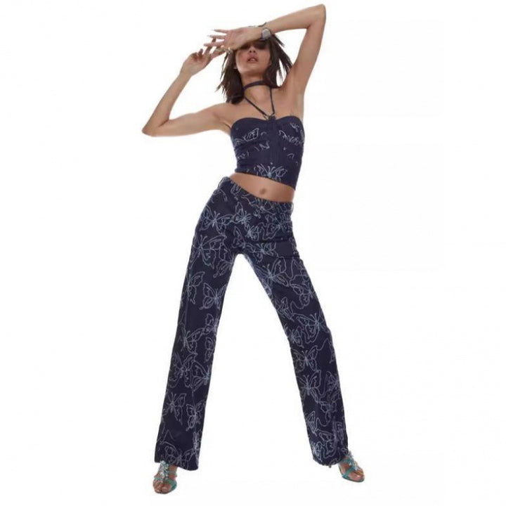 Dame Strapless Blomstret Korrigerende Top Stilla