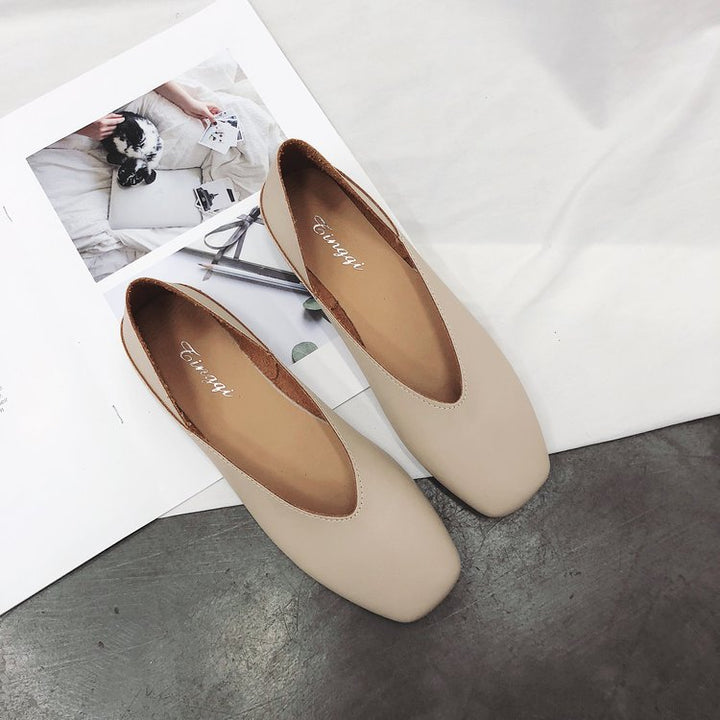 Dame elegante Ballerinas med raffineret firkantet hæl-design Stilla