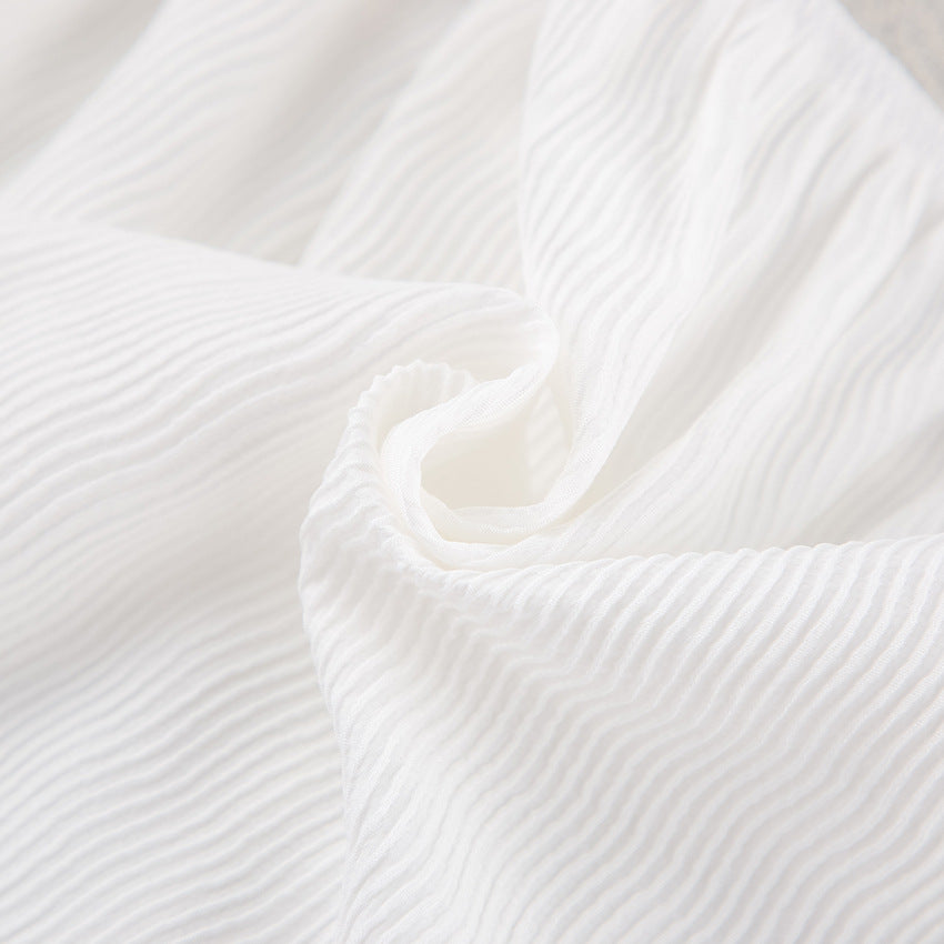 Dame luftig Cropped-Top og Shorts-Sæt med elastisk talje Stilla