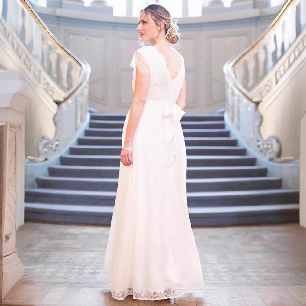 Graviditet blonde aftenkjole Stilla