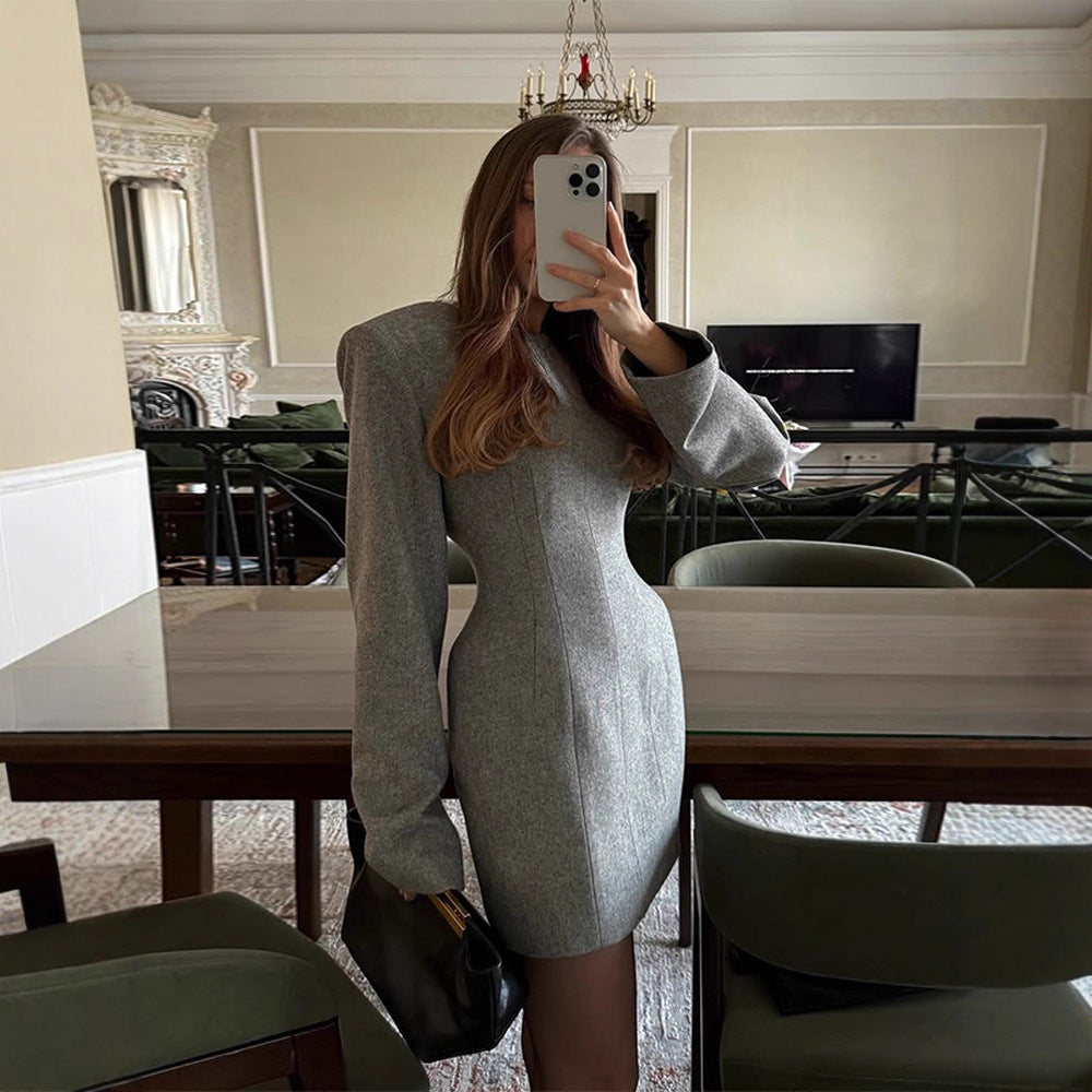 Damer elegant Minikjole med casual snit og brede ærmer Stilla