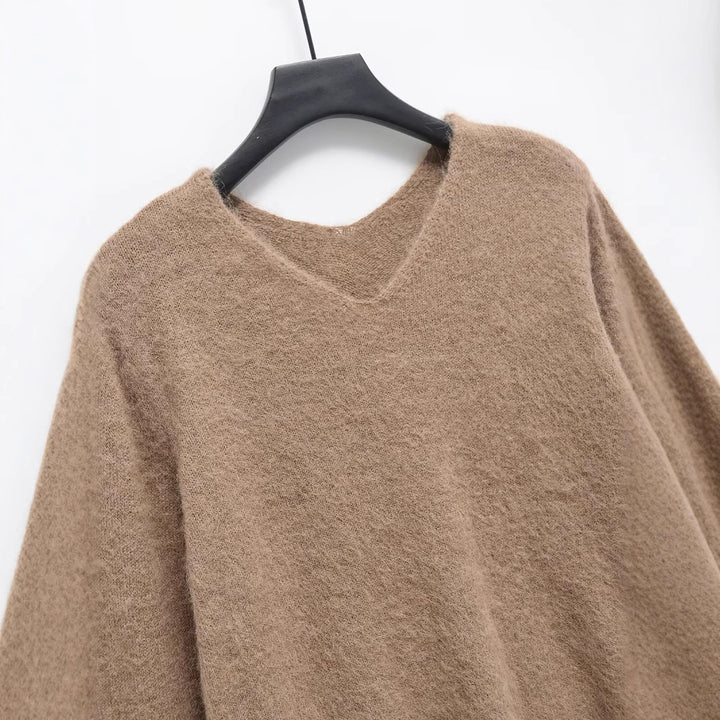 Femme Cozy V-Udskæring Pullover Stilla