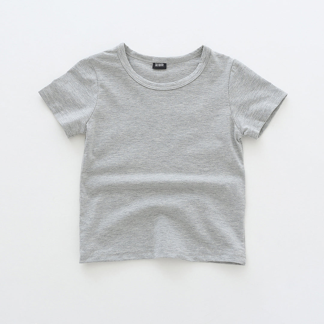 Børns Kortærmet Basic Rundhalset T-Shirt Stilla