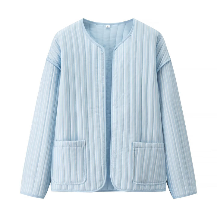 Dame quiltet oversized jakke med praktiske lommer Stilla