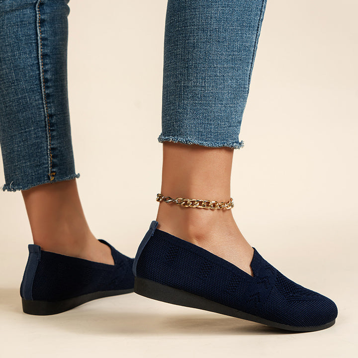 Dame Åndbare Slip-On Espadrilles med fleksibel Sål Stilla