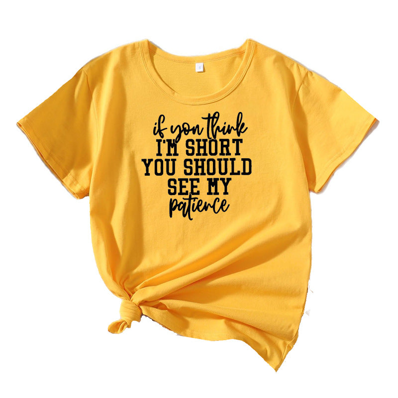 Kvinder Humoristiske Citater Grafik T-Shirt Stilla